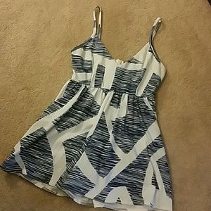 Blue and White Romper
